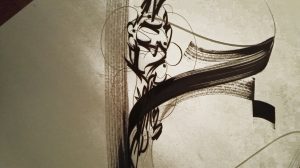 Calligraphie abstraite